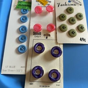 Variety of Vintage Sewing Buttons
